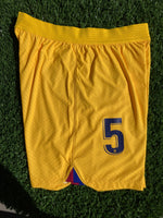 2022-2023 FC Barcelona Fourth Kit Short Player Issue Sergio Busquets La Liga Version No Crest Pre Owned Size L
