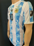 2020-2021 Argentina National Team Home Shirt Player Issue Kitroom Lionel Messi Copa America Final MDT New BNWT Size 6