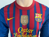 2011-2012 FC Barcelona Home Shirt David Villa Player Issue Kitroom LaLiga World Champions Mint Size M (Fitted)