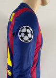 2014-2015 FC Barcelona Home Shirt Neymar Junior Player Issue Kitroom Long Sleeve Champions Pre Owned Size M (Fitted)