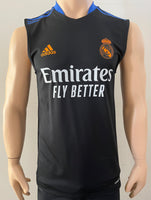 2021-2022 Real Madrid Sleveless Shirt Training Kitroom Player Issue Champions League Version Multiple Sizes