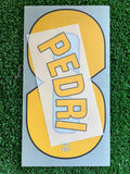 2026-2027 FC Barcelona Home Name Set and Number Pedro Gonzalez “Pedri”  Player Issue LaLiga TPT