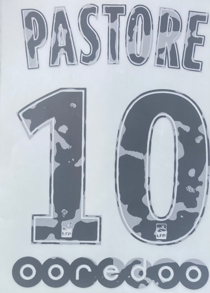 2016 - 2017 Paris Saint Germain PSG Set Name Pastore 10 Third Monblason Original