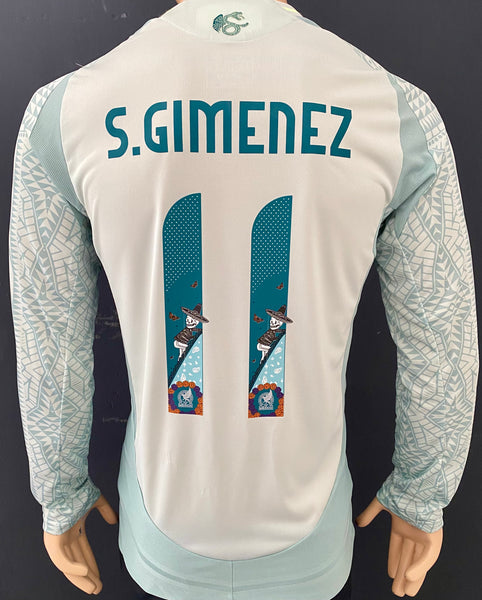 2024-2025 Mexico Away Shirt Santiago Gimenez Player Issue Authentic Special Edition Day of the Dead Long Sleeve New BNWT Multiple Sizes
