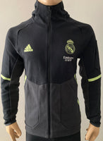 2022-2023 Real Madrid Jacket Pre Match Kitroom Player Issue Pre Owned Size M