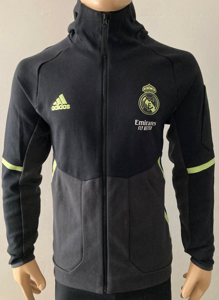 2022-2023 Real Madrid Jacket Pre Match Kitroom Player Issue Pre Owned Size M