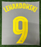 2025-2026 Lewandowski FC Barcelona Home Name set and Number Champions League and Cup Textprint