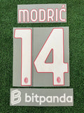 2025-2026 AC Milan Home Shirt Name Set and Number Luka Modrić and Sponsor Bitpanda Lega Calcio Stilscreen Adult Size
