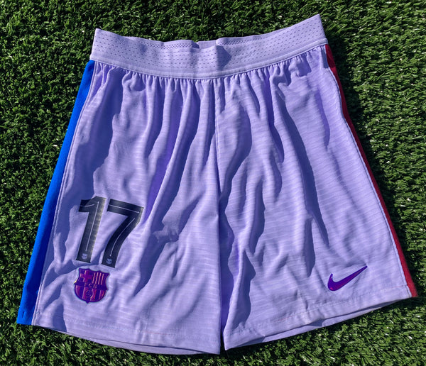 2021 - 2022 Barcelona FC Short Away Luuk De Jong 17 Europa League Player Issue Kitroom Size L