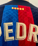 2022-2023 FC Barcelona Home Shirt Pedro Gonzalez “Pedri” Player Issue Kitroom LaLiga Mint Size M (Fitted)