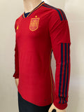 2022-2023 Spain Home Shirt Player Issue Authentic Long Sleeve New BNWT Multiple Sizes