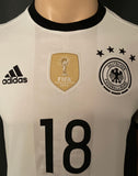 2016 Germany National Team Home Shirt Kroos Pre Owned Size S