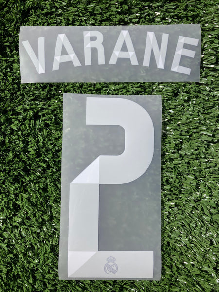 2014-2015 Real Madrid CF Away and Third Shirt Varane 2 Official Sporting iD Name set and number
