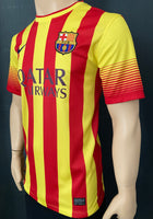 2013-2014 FC Barcelona Away Senyera Shirt Iniesta Pre Owned Size M
