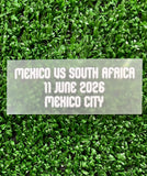 2026 Mexico National Team MDT Match Detail Home Player Issue Vs South Africa Canton Merchandising