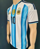 2025-2026 Argentina National Team Home Shirt Player Issue Authentic Lionel Messi World Cup Champions Patch New BNWT Size XXL