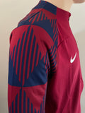 2023-2024 FC Barcelona Home Jacket Player Issue Kitroom with Pockets Pre Owned Size M