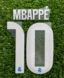 2025-2026 Real Madrid CF Third Name Set and Number Kylian Mbappe Champions and Cup Avery Dennison