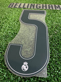 2026-2027 Real Madrid CF Home Name Set and Number Jude Bellingham Cup and Champions Avery Dennison