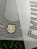 2025-2026 FC Barcelona Home Name Set and Number Lamine Yamal Player Issue Champions and Cup Textprint Adult Size
