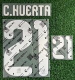 2026-2027 Mexico National Team Home Name Set and Number Cesar Huerta Player Issue Canton Merchandising