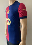 2024-2025 FC Barcelona Home Shirt Lamine Yamal La Marato Player Issue Kitroom La Liga Vs Leganes Mint Size M