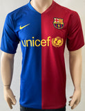 2008 2009 FC Barcelona Home Shirt Treble Pre Owned Size M