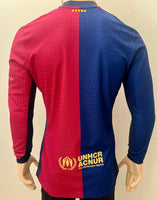 2024-2025 FC Barcelona Home Shirt Player Issue Kitroom Old Spotify New BNWOT Multiple Sizes (Fitted)