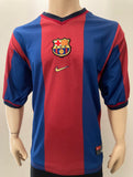 1998-1999 FC Barcelona Home Shirt Rivaldo La Liga Pre Owned Size XL