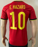 2020-2021 EURO Belgium National Team Home Shirt Eden Hazard Pre Owned Size S