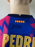 2021-2022 FC Barcelona Third Shirt Pedri Europa League Mint Condition Size S