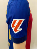 2024-2025 FC Barcelona Home Shirt Pau Cubarsí La Liga Spanish League Kitroom Player Issue BNWOT Size L fitted 125 Anniversary Patch