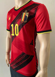 2020-2021 EURO Belgium National Team Home Shirt Eden Hazard Pre Owned Size S