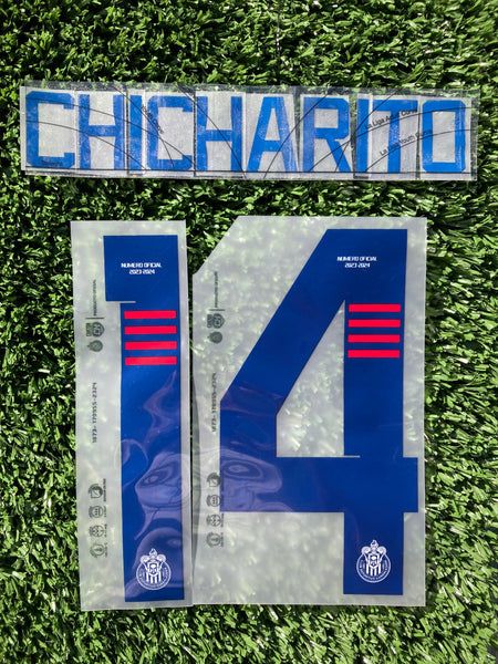 2023 - 2024 Chivas del Guadalajara Set name “Chicharito” 14 Away Player Issue Cantón