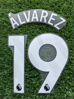 2023-2024-2025 EPl Premier League Edson Álvarez 19 West Ham United Home Name Set and Number Avery Dennison Adult Size