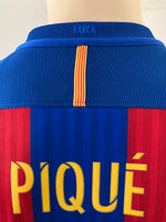 2016 2017 Barcelona FC Home Shirt PIQUE 3 Size M