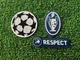 2011-2012 Real Madrid CF Kit Patches Starball Respect BOH9 Player Issue Champions Sporting ID