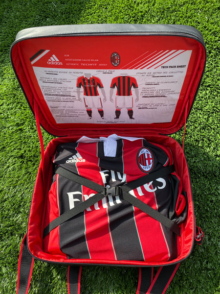 2012-2013 AC Milan Home Shirt Player Issue Techfit With Bag Special Edition New BNWT Size M Fitted