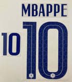 2020-2021 France National Team Away Name Set and Number Kylian Mbappe