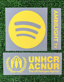 2025-2026 FC Barcelona Home Kit of Sponsors Spotify Ambilight ACNUR Player Issue Textprint