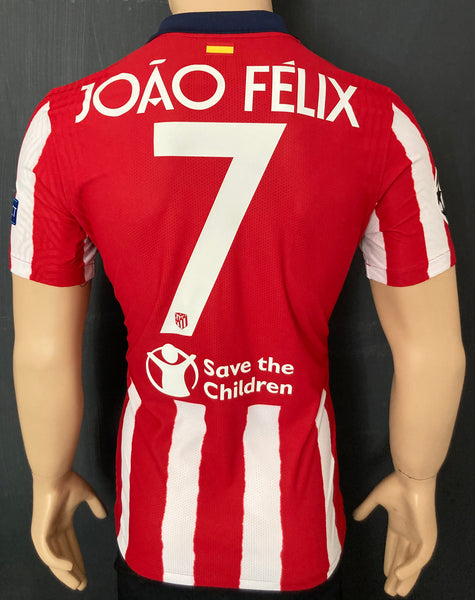 2020-2021 Atlético de Madrid Home Shirt João Félix Champions League Kitroom Player Issue Mint condition Size M