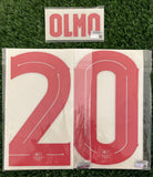 2024-2025 Dani Olmo 20 FC Barcelona Away Name Set and Number Champions League Cup Player Issue TextPrint