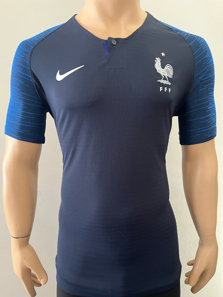 2018 France Home Shirt Player Issue Authentic One Star World Champions Pre Owned Size L