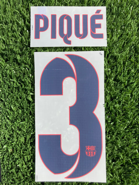 2012-2013-2014 Piqué 3 FC Barcelona Away Name set and Number Sipesa