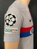 2022-2023 FC Barcelona Third Shirt Pedro Gonzalez “Pedri” Player Issue Authentic Champions New BNWT Size M