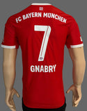 2022-2023 FC Bayern Munich Home Shirt Serge Gnabry Player Issue Authentic Champions Mint Size M