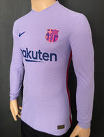 2021-2022 FC Barcelona Long Sleeve Away Shirt Pedri Europa League Special Edition Kitroom Player Issue Mint Condition Size M
