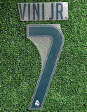 2026-2027 Real Madrid CF Vini Jr Home Name set and Number Champions League and Cup Avery Dennison