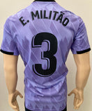 2022-2023 Real Madrid CF Away Shirt Eder Militao La Liga WCC2022 Pre Owned Size L