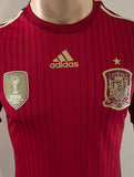 2014 Spain National Team Player Issue Home Shirt Adizero Pre Owned Size M Fitted
